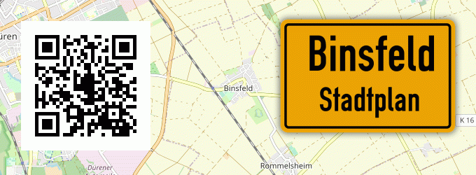 Stadtplan Binsfeld, Kreis Düren