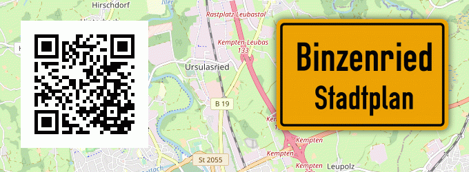 Stadtplan Binzenried, Allgäu