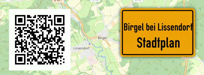 Stadtplan Birgel bei Lissendorf