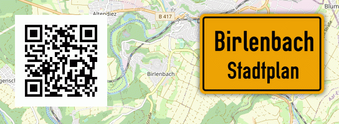 Stadtplan Birlenbach, Rhein-Lahn-Kreis