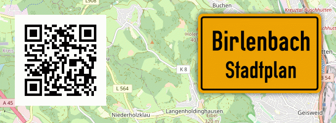 Stadtplan Birlenbach