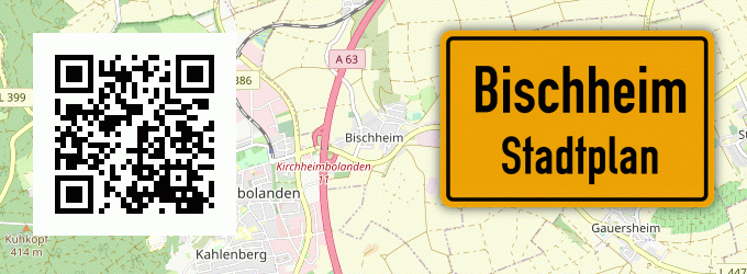 Stadtplan Bischheim, Pfalz