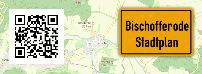 Stadtplan Bischofferode, Kreis Melsungen
