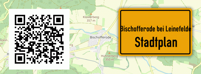 Stadtplan Bischofferode bei Leinefelde