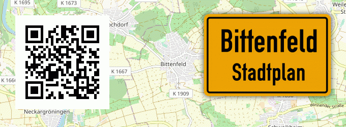 Stadtplan Bittenfeld