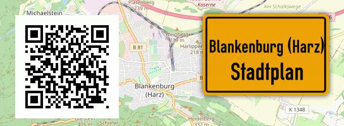 Stadtplan Blankenburg (Harz)