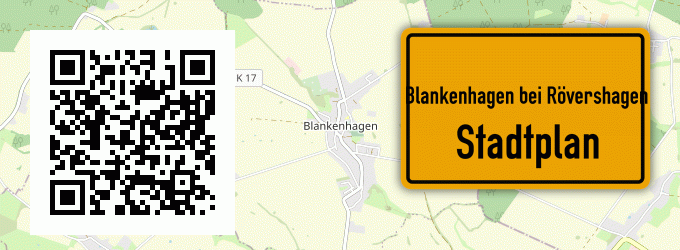 Stadtplan Blankenhagen bei Rövershagen