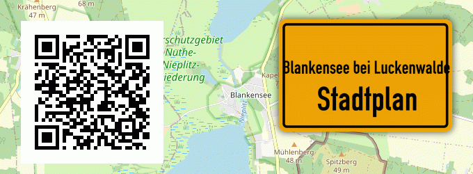 Stadtplan Blankensee bei Luckenwalde