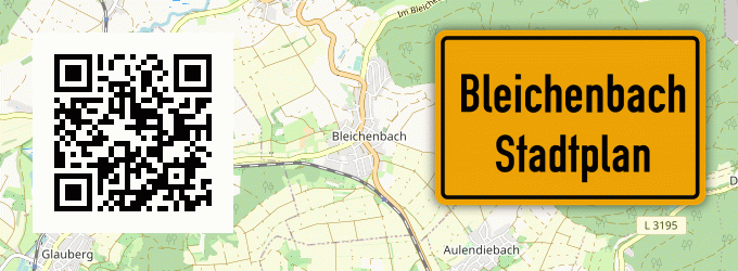 Stadtplan Bleichenbach, Hessen