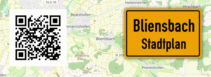 Stadtplan Bliensbach