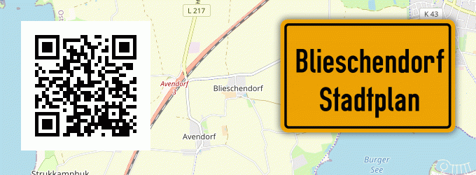 Stadtplan Blieschendorf, Fehmarn