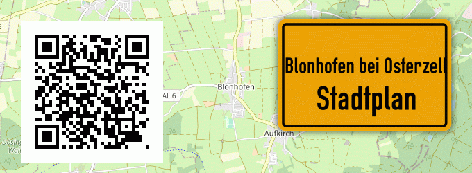 Stadtplan Blonhofen bei Osterzell