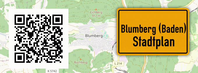 Stadtplan Blumberg (Baden)
