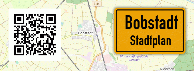 Stadtplan Bobstadt, Hessen