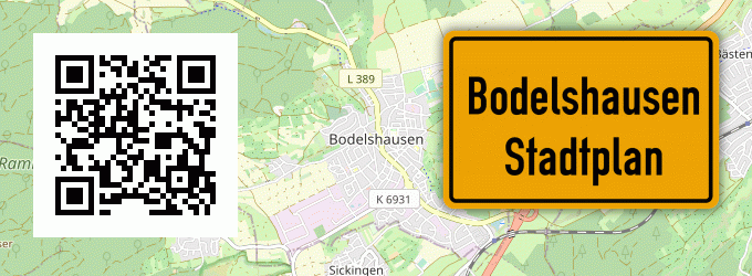 Stadtplan Bodelshausen