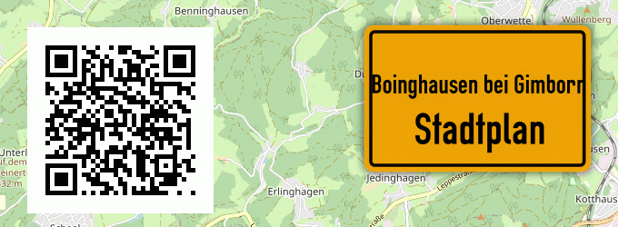 Stadtplan Boinghausen bei Gimborn