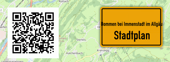 Stadtplan Bommen bei Immenstadt im Allgäu