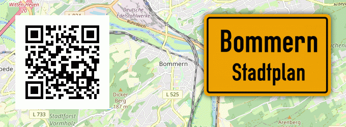 Stadtplan Bommern