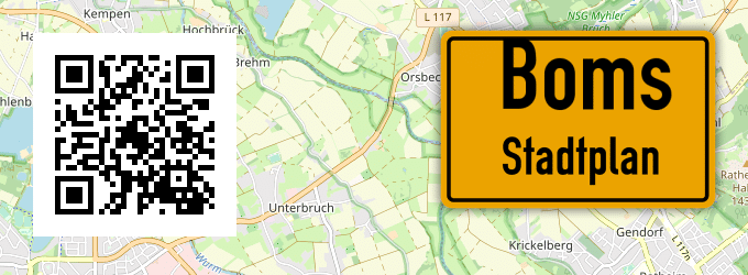 Stadtplan Boms