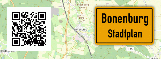 Stadtplan Bonenburg