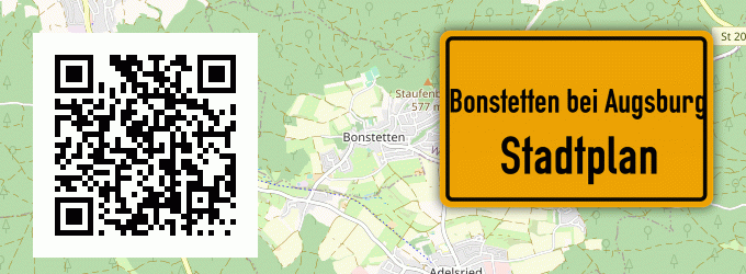 Stadtplan Bonstetten bei Augsburg