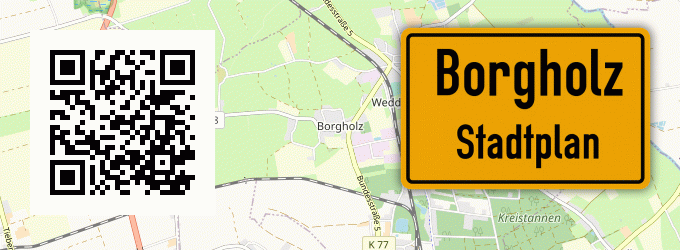 Stadtplan Borgholz