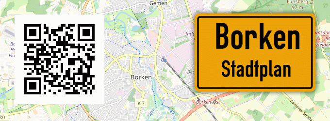 Stadtplan Borken, Westfalen