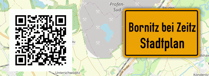 Stadtplan Bornitz bei Zeitz, Elster