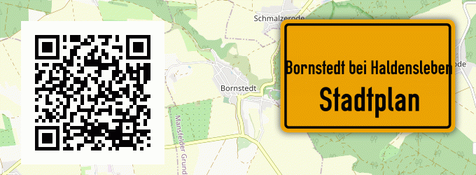 Stadtplan Bornstedt bei Haldensleben