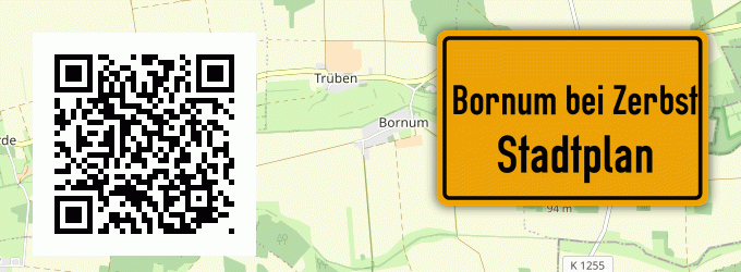Stadtplan Bornum bei Zerbst