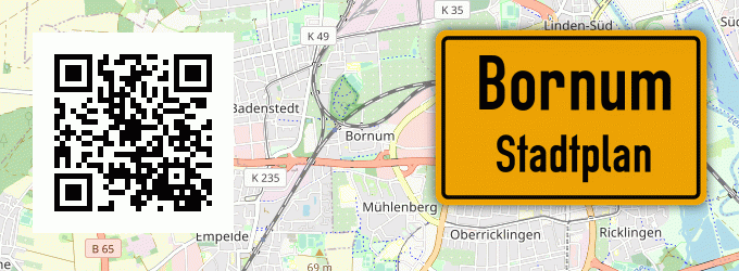 Stadtplan Bornum