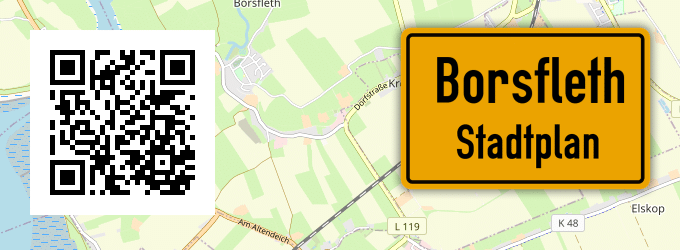 Stadtplan Borsfleth