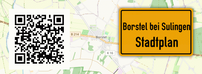 Stadtplan Borstel bei Sulingen