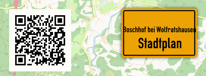 Stadtplan Boschhof bei Wolfratshausen