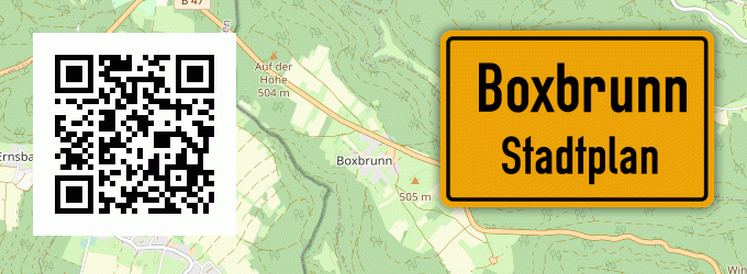 Stadtplan Boxbrunn, Mittelfranken