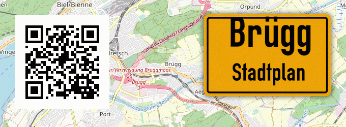 Stadtplan Brügg
