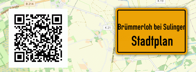 Stadtplan Brümmerloh bei Sulingen