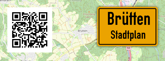 Stadtplan Brütten