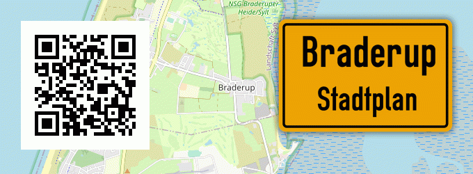 Stadtplan Braderup, Sylt