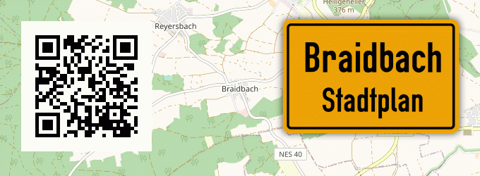 Stadtplan Braidbach