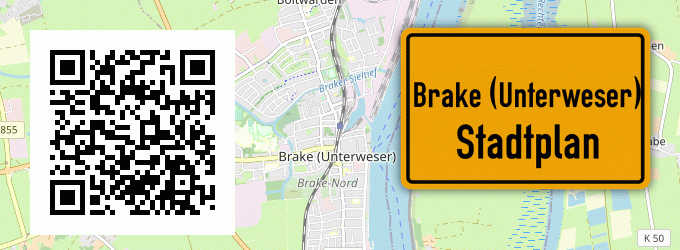 Stadtplan Brake (Unterweser)