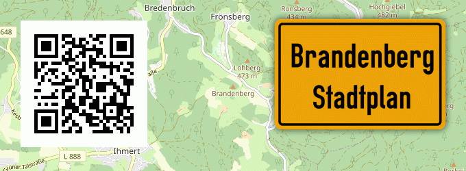 Stadtplan Brandenberg, Kreis Düren