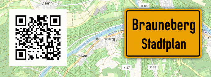 Stadtplan Brauneberg