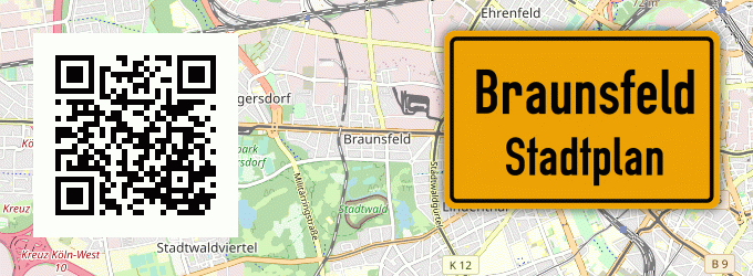 Stadtplan Braunsfeld