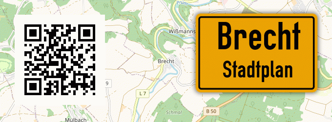 Stadtplan Brecht, Eifel