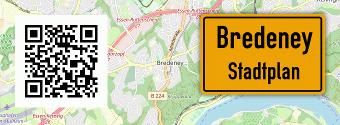 Stadtplan Bredeney