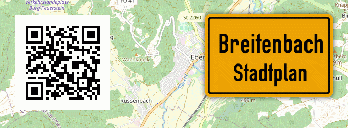Stadtplan Breitenbach, Kreis Wetzlar