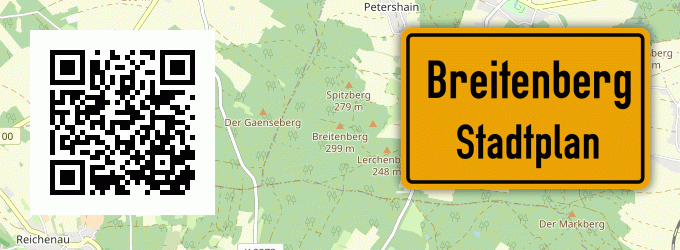 Stadtplan Breitenberg, Kreis Duderstadt, Niedersachsen