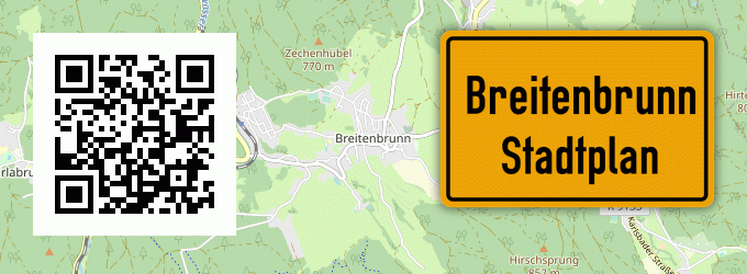 Stadtplan Breitenbrunn, Kreis Wunsiedel