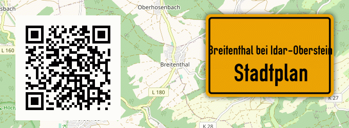 Stadtplan Breitenthal bei Idar-Oberstein